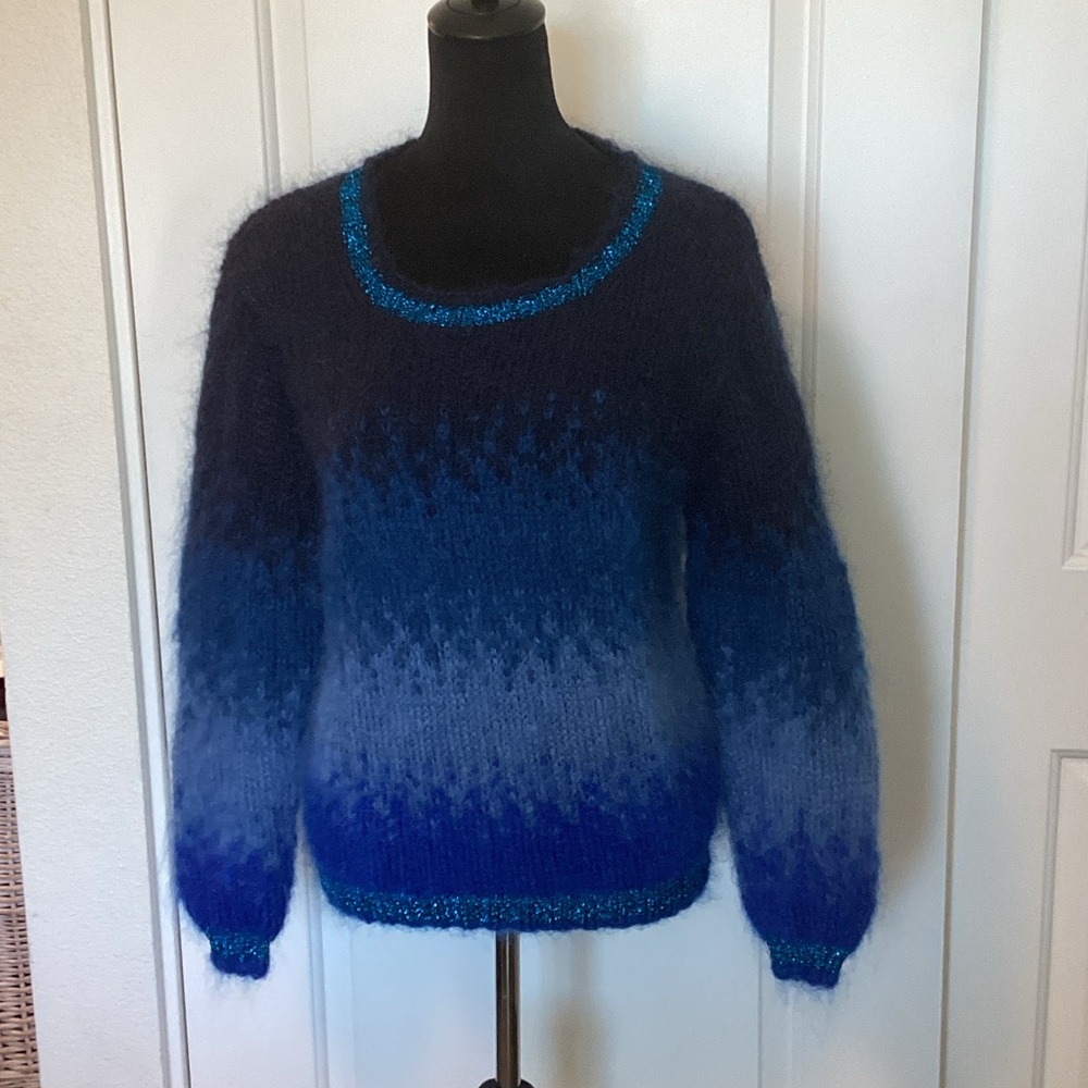 Rose Carmine mohair Sweater 1+ S-M blue